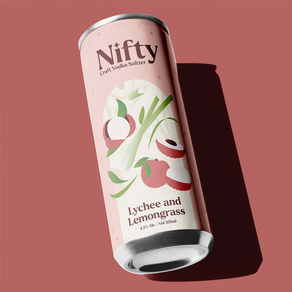 Image of the front of the Nifty can design.