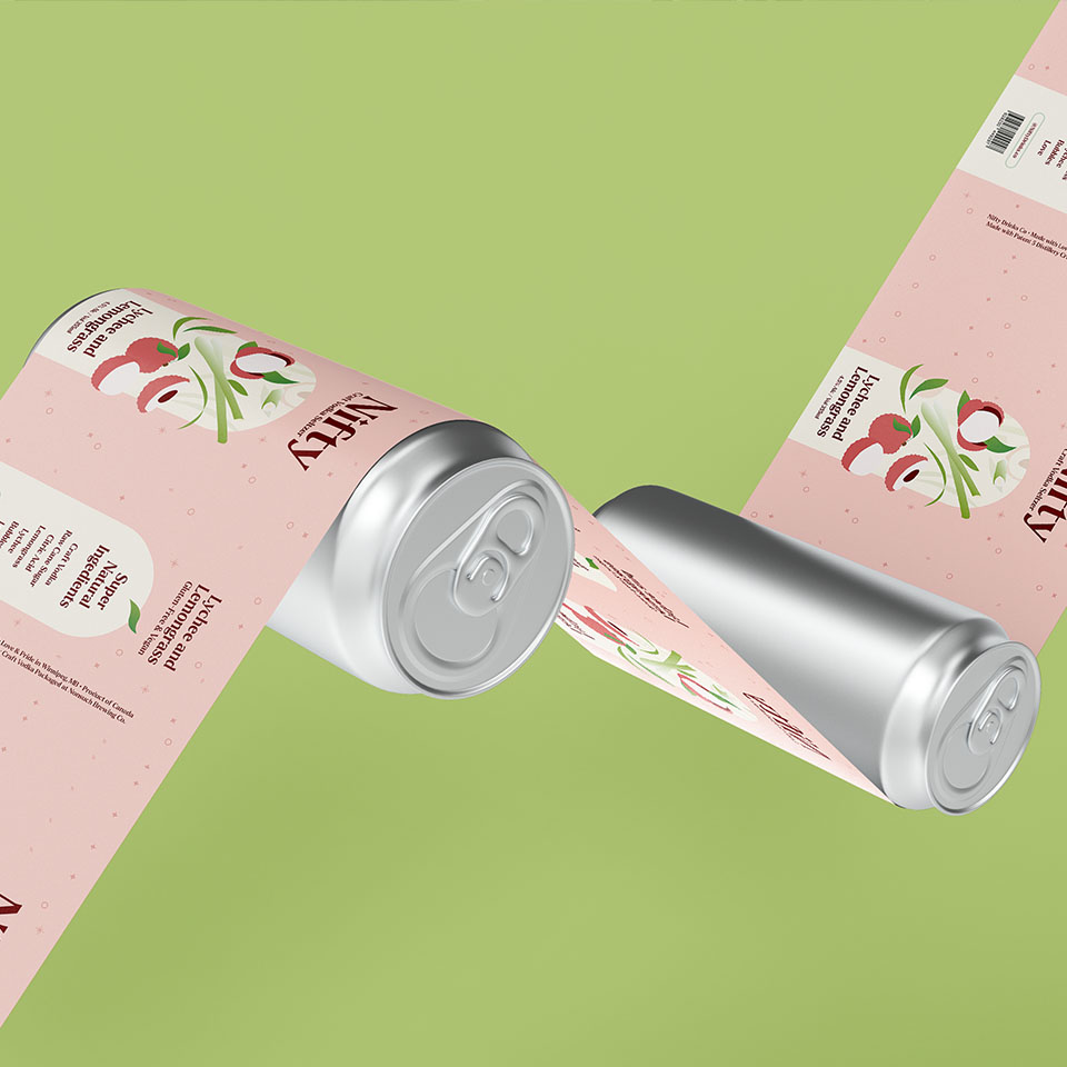Image of cans being rolled into new packaging.
